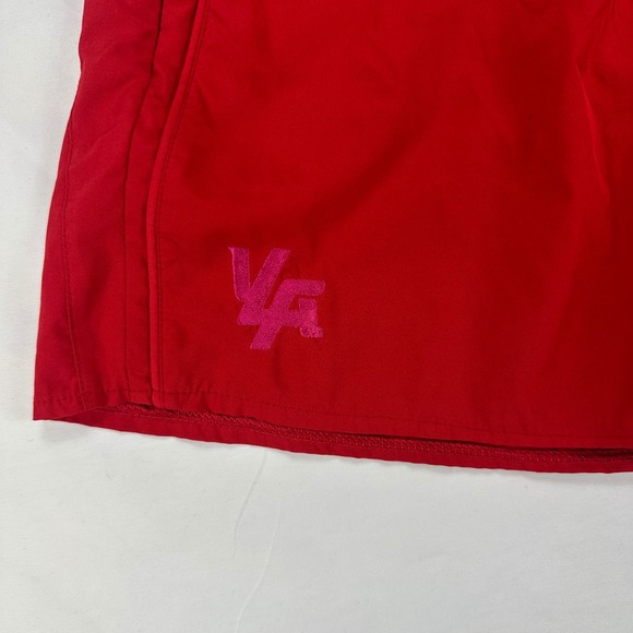 Young‎ LA Men's Red Athletic Gym Running Shorts Zipper Pockets Mesh XL - Picture 2 of 8